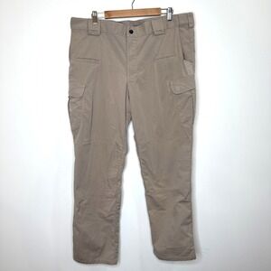 511 Tactical Rip Stop Pants Mens 40x34 Tan Cargo Utility Prepper Workwear Canvas